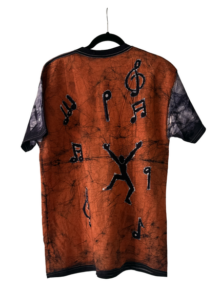 Joy Dancers Short Sleeves Batik T-Shirt | Contemporary and Colorful Ensemble